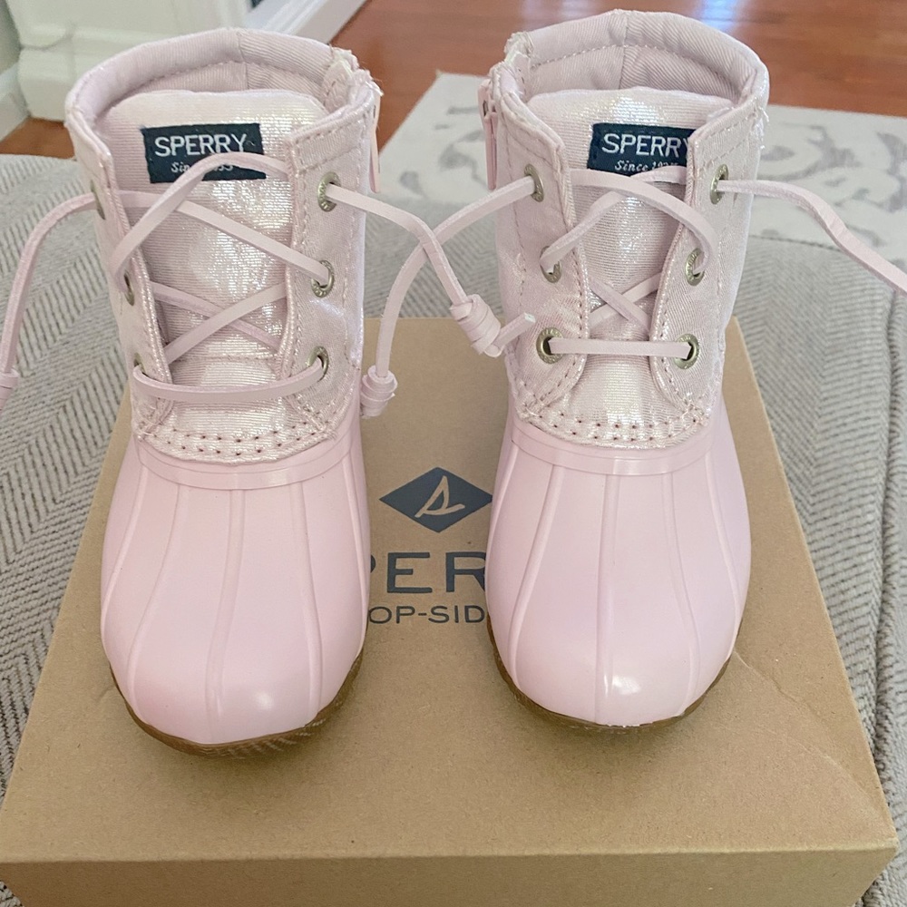 Sperry Little Kid's Saltwater Metallic Duck Boot